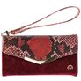 Mobilize Gelly Velvet iPhone 8 Plus Hoesje Uitneembare 2in1 Clutch - Red Snake