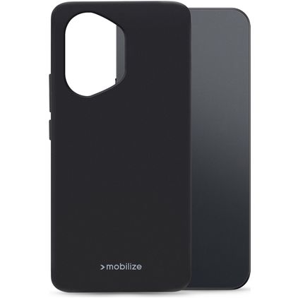 Mobilize Rubber Gelly Honor 600 Lite Hoesje Flexibel TPU Backcover - Zwart