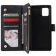 Mobigear Zipper Samsung Galaxy Note 10 Lite Hoesje Bookcase Portemonnee - Zwart