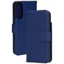Mobiparts Wallet Samsung Galaxy S25 Edge Hoesje Echt Leer Bookcase Portemonnee - Blauw