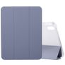 Mobigear Tri-Fold Gel iPad 11 (2025) Hoes TPU,Kunstleer Bookcase + Stylus Houder - Babyblauw