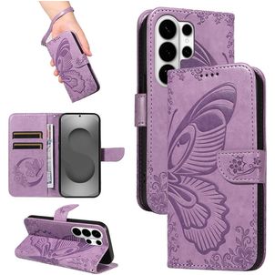 Mobigear Butterfly Samsung Galaxy S26 Ultra Hoesje Bookcase Portemonnee - Paars