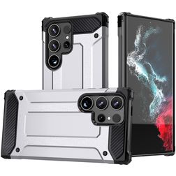 Mobigear Outdoor Samsung Galaxy S24 Ultra Hoesje Hardcase Backcover Shockproof - Zilver