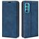 Mobigear Retro Slim Motorola Edge 30 Hoesje Bookcase Portemonnee - Blauw
