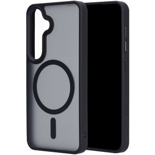 Mobiparts Hardcover Samsung Galaxy S25 MagSafe Hoesje Hardcase Backcover - Satin Black