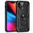 Mobigear Armor Ring iPhone 13 Mini Hoesje Hardcase Backcover Shockproof met Ringhouder - Zwart