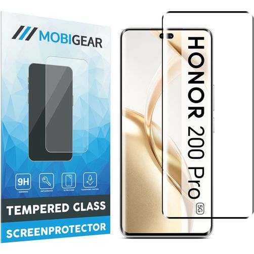 Mobigear Premium HONOR 200 Pro Glazen Screenprotector - Case Friendly - Zwart