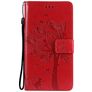 Mobigear Tree Samsung Galaxy S21 Ultra Hoesje Bookcase Portemonnee - Rood