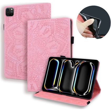Mobigear Mandala iPad Pro 13 Inch (2024) Hoes Bookcase - Roze