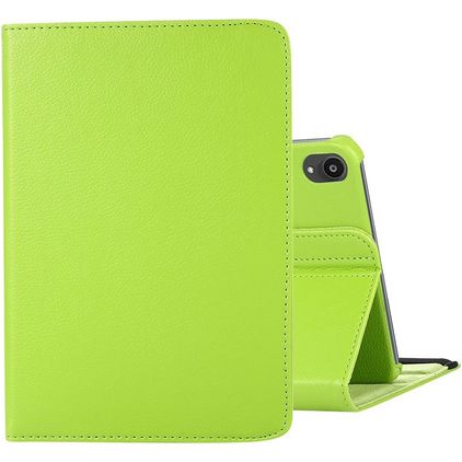 Mobigear DuoStand iPad Mini 7 (2024) Hoes Draaibare Bookcase - Groen