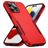 Mobigear Heavy Armor iPhone 16 Pro Max Hoesje Hardcase Backcover Shockproof - Rood