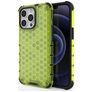 Mobigear Honeycomb iPhone 14 Hoesje Hardcase Backcover Shockproof - Groen