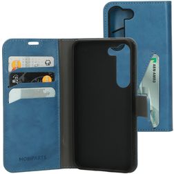 Mobiparts Classic Wallet Samsung Galaxy S23 Hoesje Bookcase Portemonnee - Steel Blue