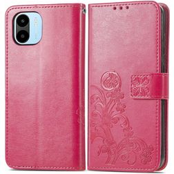 Mobigear Clover Xiaomi Redmi A1 4G Hoesje Bookcase Portemonnee - Magenta
