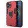 Mobigear Armor Ring iPhone 13 Pro Max Hoesje Hardcase Backcover Shockproof met Ringhouder - Rood
