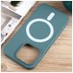 Mobigear Rubber Touch iPhone 15 Pro Siliconen MagSafe Hoesje Backcover - Groen