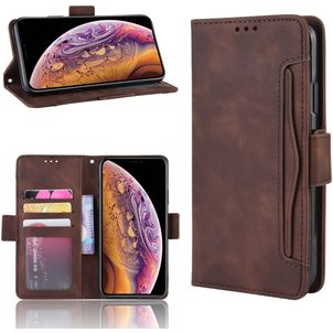 Mobigear Slide Wallet iPhone 11 Hoesje Bookcase Portemonnee - Bruin