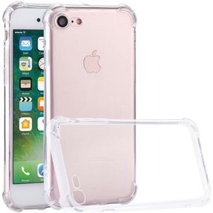 Mobigear Cushion Doorzichtig iPhone SE (2022) Hoesje Flexibel TPU Backcover Shockproof - Transparant