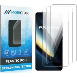 Mobigear POCO F6 Pro Screenprotector Folie - Case Friendly (3-Pack)