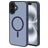 Mobiparts Hardcover iPhone 16 Plus MagSafe Hoesje Hardcase Backcover - Satin Blue