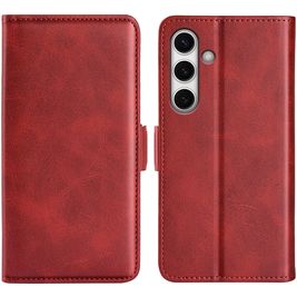 Mobigear Slim Magnet Samsung Galaxy S24 FE Hoesje Bookcase Portemonnee - Rood