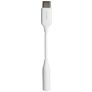 Mobiparts USB-C naar AUX 3.5mm Kabel 0.1 Meter - Wit