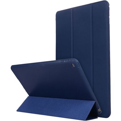 Mobigear Tri-Fold Gel iPad 8 (2020) Hoes TPU,Kunstleer Bookcase - Blauw