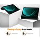 Mobigear Tri-Fold Gel Samsung Galaxy Tab S9 FE Plus Hoes Bookcase + Stylus Houder - Zwart