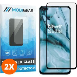 Mobigear Premium OnePlus Nord Glazen Screenprotector - Case Friendly - Zwart (2-Pack)