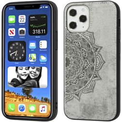 Mobigear Mandala iPhone 12 Pro Max Hoesje Hardcase Backcover - Grijs