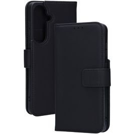 Mobiparts Wallet Samsung Galaxy S26 Plus Hoesje Echt Leer Bookcase Portemonnee - Zwart