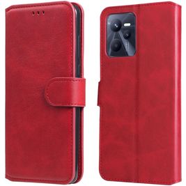 Mobigear Wallet Realme C35 Hoesje Bookcase Portemonnee - Rood
