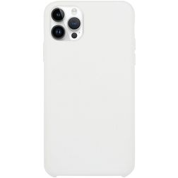 Mobigear Rubber Touch iPhone 15 Pro Siliconen Hoesje Backcover - Wit