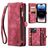 Caseme 008 iPhone 14 Pro Max Hoesje Uitneembare 2in1 Bookcase Portemonnee - Rood