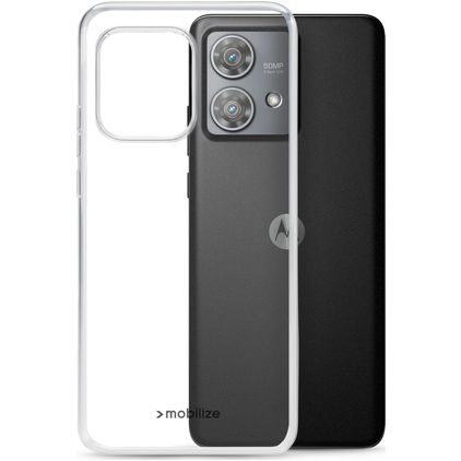 Mobilize Gelly Doorzichtig Motorola Edge 40 Neo Hoesje Flexibel TPU Backcover - Transparant