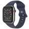 Mobigear Sport Dual Siliconen Apple Watch Bandje Druksluiting - 49/46/45/44 mm - Donkerblauw