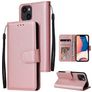 Mobigear Wallet iPhone 14 Hoesje Bookcase Portemonnee - Roségoud