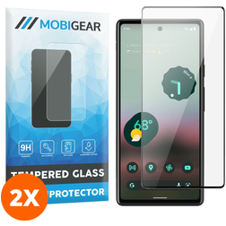 Mobigear Premium Google Pixel 7a Glazen Screenprotector - Case Friendly - Zwart (2-Pack)