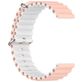Mobigear Ocean Siliconen Smartwatch Bandje Gespsluiting - Universeel 20 mm aansluiting - Wit / Roze