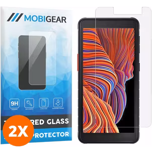Mobigear Samsung Galaxy Xcover 5 Glazen Screenprotector - Case Friendly (2-Pack)