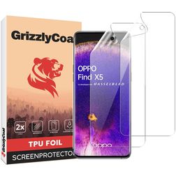 GrizzlyCoat OPPO Find X5 Hydrogel TPU Screenprotector - Case Friendly + Installatie Frame (2-Pack)