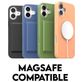 CARE by PanzerGlass Fashionable iPhone 16 Pro Siliconen MagSafe Hoesje Backcover - Blauw