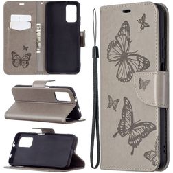 Mobigear Butterfly POCO M3 Hoesje Bookcase Portemonnee - Grijs