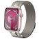 Mobigear Mecha Loop Milanese Apple Watch Bandje Magneetsluiting - 49/46/45/44 mm - Sterrenlicht