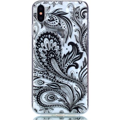 Mobigear Design iPhone XS Max Hoesje Flexibel TPU Backcover - Feniks