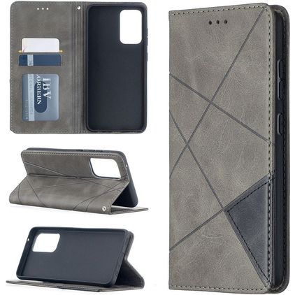 Mobigear Rhombus Slim Samsung Galaxy A52s 5G Hoesje Bookcase - Grijs