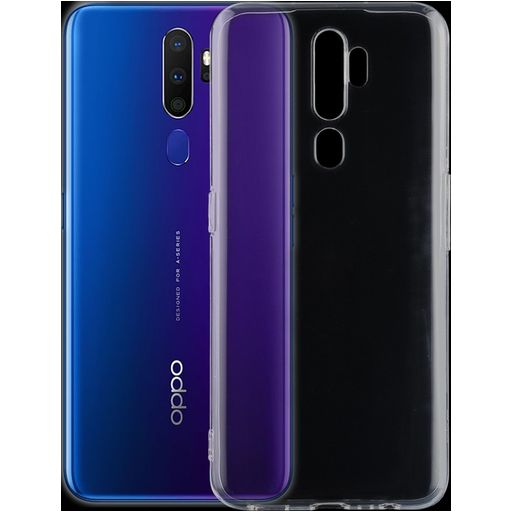 Mobigear Ultra Thin Doorzichtig OPPO A5 (2020) Hoesje Flexibel TPU Extra Dun Backcover - Transparant