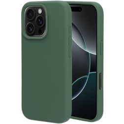 Mobiparts iPhone 16 Pro Siliconen Hoesje Backcover - Forest Green