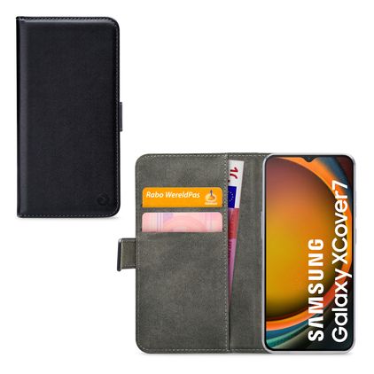 Mobilize Classic Gelly Wallet Samsung Galaxy Xcover 7 Hoesje Bookcase Portemonnee - Zwart