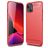 Mobigear Brushed Slim iPhone 13 Hoesje Flexibel TPU Backcover - Rood
